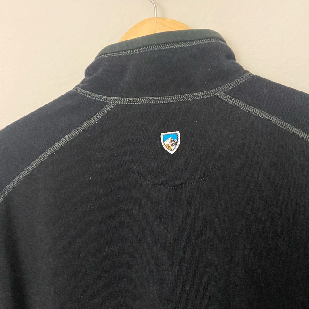 Kuhl Revel 1/4 Zip Pullover Fleece Jacket Mens Black Grey XL Performance - Picture 11 of 11